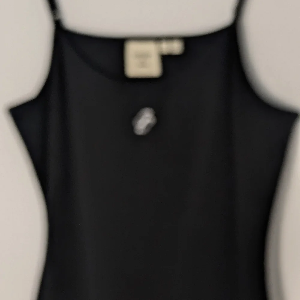 Superdry Code Essential Strappy Mini Slim Fit Tank Dress Bodycon Black Sz 10 EUC - Picture 3 of 16